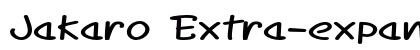 Jakaro Extra-expanded Regular Preview