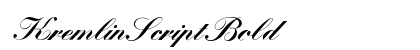 KremlinScript Bold preview