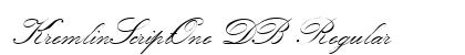 KremlinScriptOne DB Regular preview
