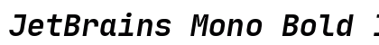 JetBrains Mono Bold Italic Preview