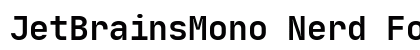 JetBrainsMono Nerd Font Mono Bold preview