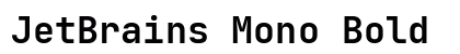 JetBrains Mono Bold preview