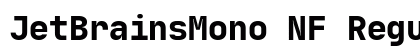 JetBrainsMono NF Regular Preview