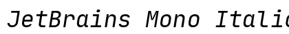 JetBrains Mono Italic Preview