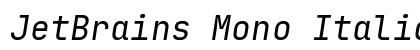JetBrains Mono Italic Preview