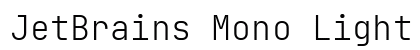 JetBrains Mono Light Preview