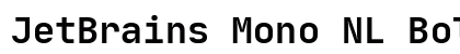 JetBrains Mono NL Bold preview