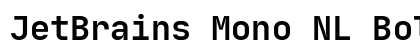 JetBrains Mono NL Bold preview