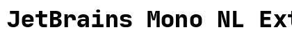 JetBrains Mono NL ExtraBold Preview