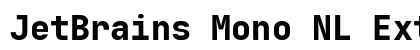 JetBrains Mono NL Extra Bold Preview