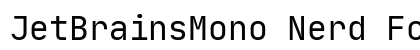 JetBrainsMono Nerd Font Mono Regular preview