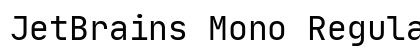 JetBrains Mono Regular Preview