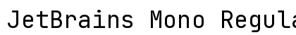 JetBrains Mono Regular Preview