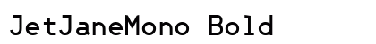 JetJaneMono Bold preview