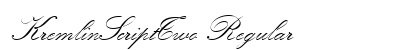 KremlinScriptTwo Regular preview