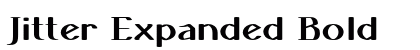 Jitter Expanded Bold Preview