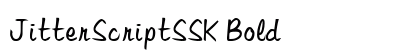 JitterScriptSSK Bold preview