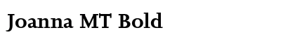 Joanna MT Bold preview