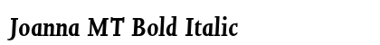 Joanna MT Bold Italic Preview