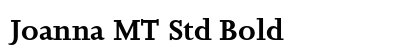 Joanna MT Std Bold preview