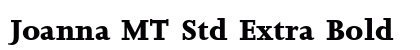 Joanna MT Std Extra Bold Preview