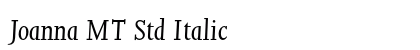 Joanna MT Std Italic Preview