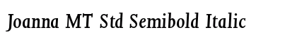 Joanna MT Std Semibold Italic Preview