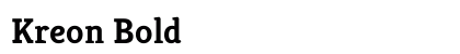 Kreon Bold preview