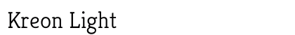 Kreon Light Preview