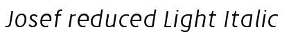 Josef reduced Light Italic Preview