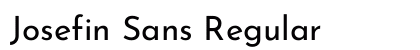 Josefin Sans Regular Preview