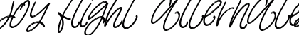 joy flight alternates italic Regular preview