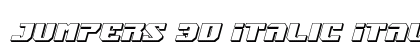 Jumpers 3D Italic Italic preview