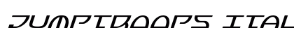 Jumptroops Italic Italic preview