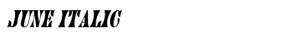 June Italic preview