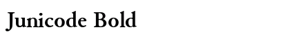 Junicode Bold preview