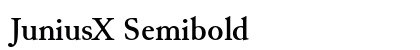 JuniusX Semibold Preview