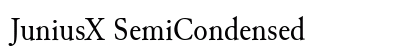 JuniusX SemiCondensed Preview