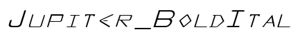 Jupiter_BoldItalic Normal preview