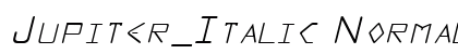 Jupiter_Italic Normal preview