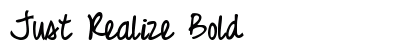 Just Realize Bold preview
