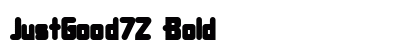 JustGood72 Bold preview