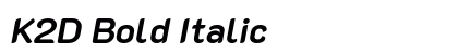 K2D Bold Italic Preview