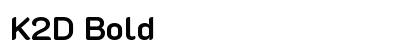 K2D Bold preview