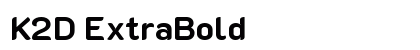 K2D ExtraBold Preview