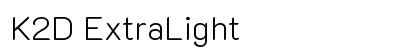K2D ExtraLight Preview