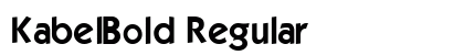 KabelBold Regular preview