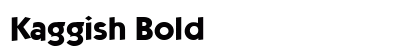 Kaggish Bold preview