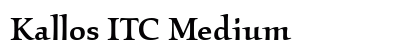 Kallos ITC Medium Preview