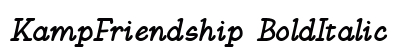 KampFriendship BoldItalic Preview